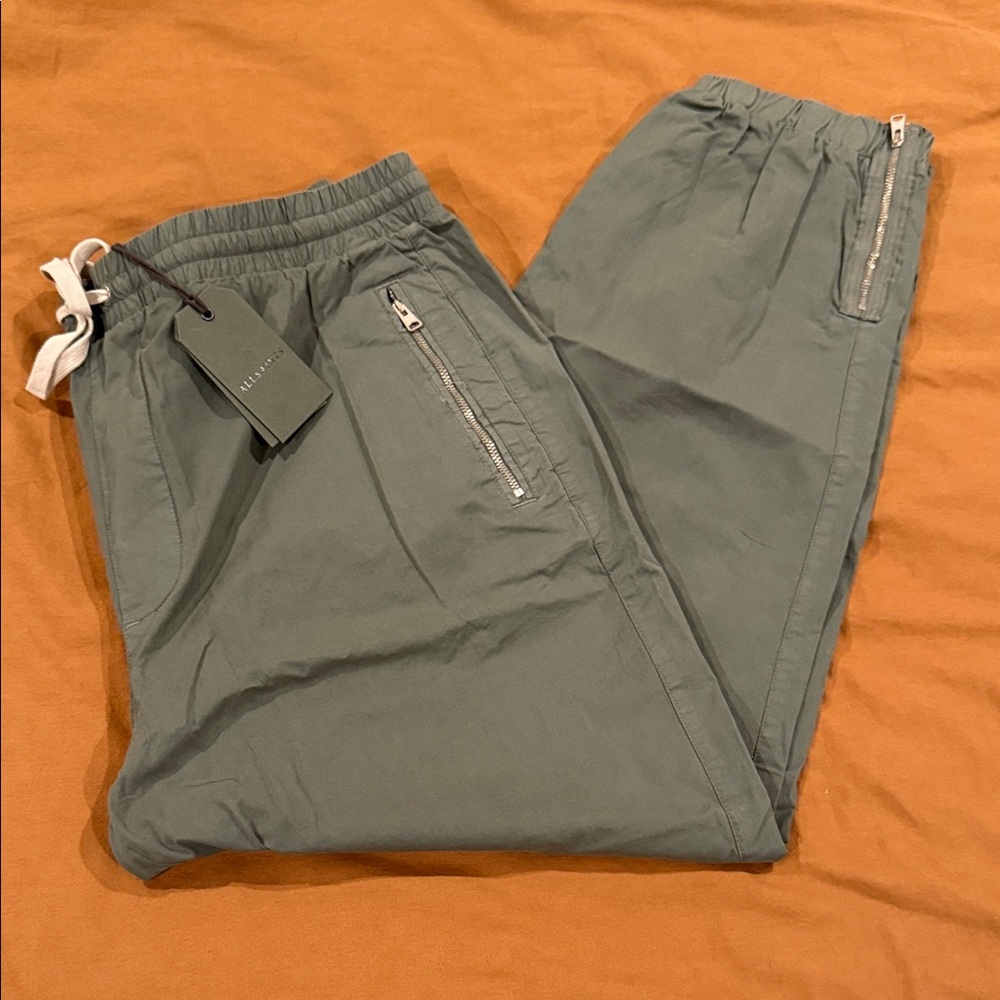 All Saints Men's Green Jogger Pants 34